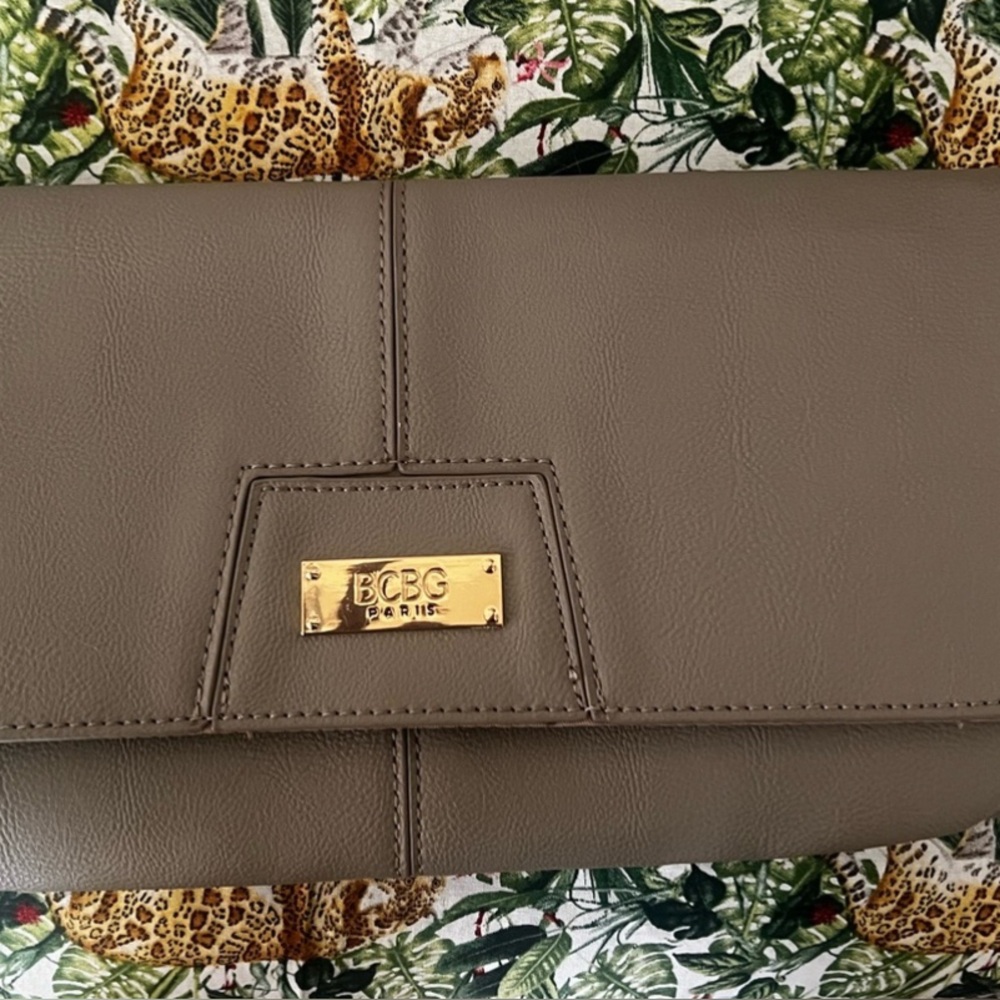 BCBG Paris Grey Clutch Bag
